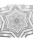Blululi Serene Hand Drawn Mandala Coloring Pages - 16 Unique Designs digital download - Blululi