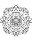 Blululi Serene Hand Drawn Mandala Coloring Pages - 16 Unique Designs digital download - Blululi