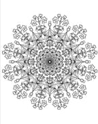 Blululi Serene Hand Drawn Mandala Coloring Pages - 16 Unique Designs digital download - Blululi