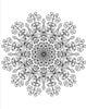 Blululi Serene Hand Drawn Mandala Coloring Pages - 16 Unique Designs digital download - Blululi