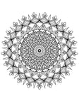 Blululi Serene Hand Drawn Mandala Coloring Pages - 16 Unique Designs digital download - Blululi
