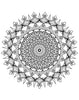 Blululi Serene Hand Drawn Mandala Coloring Pages - 16 Unique Designs digital download - Blululi