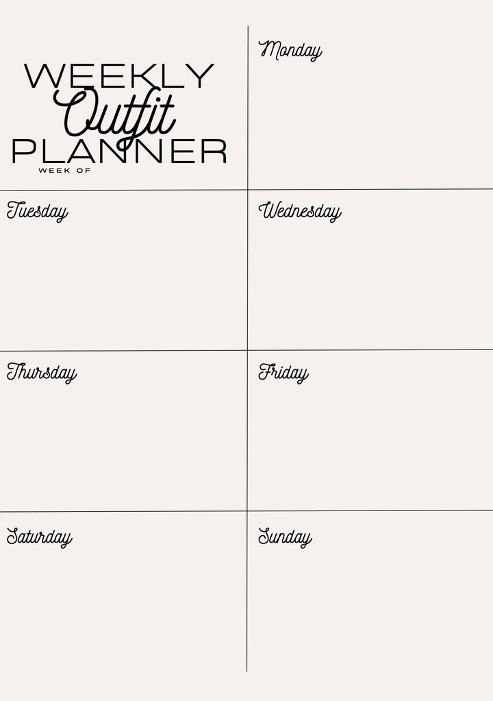 Blululi Versatile Weekly Planners - A4 digital download - Blululi