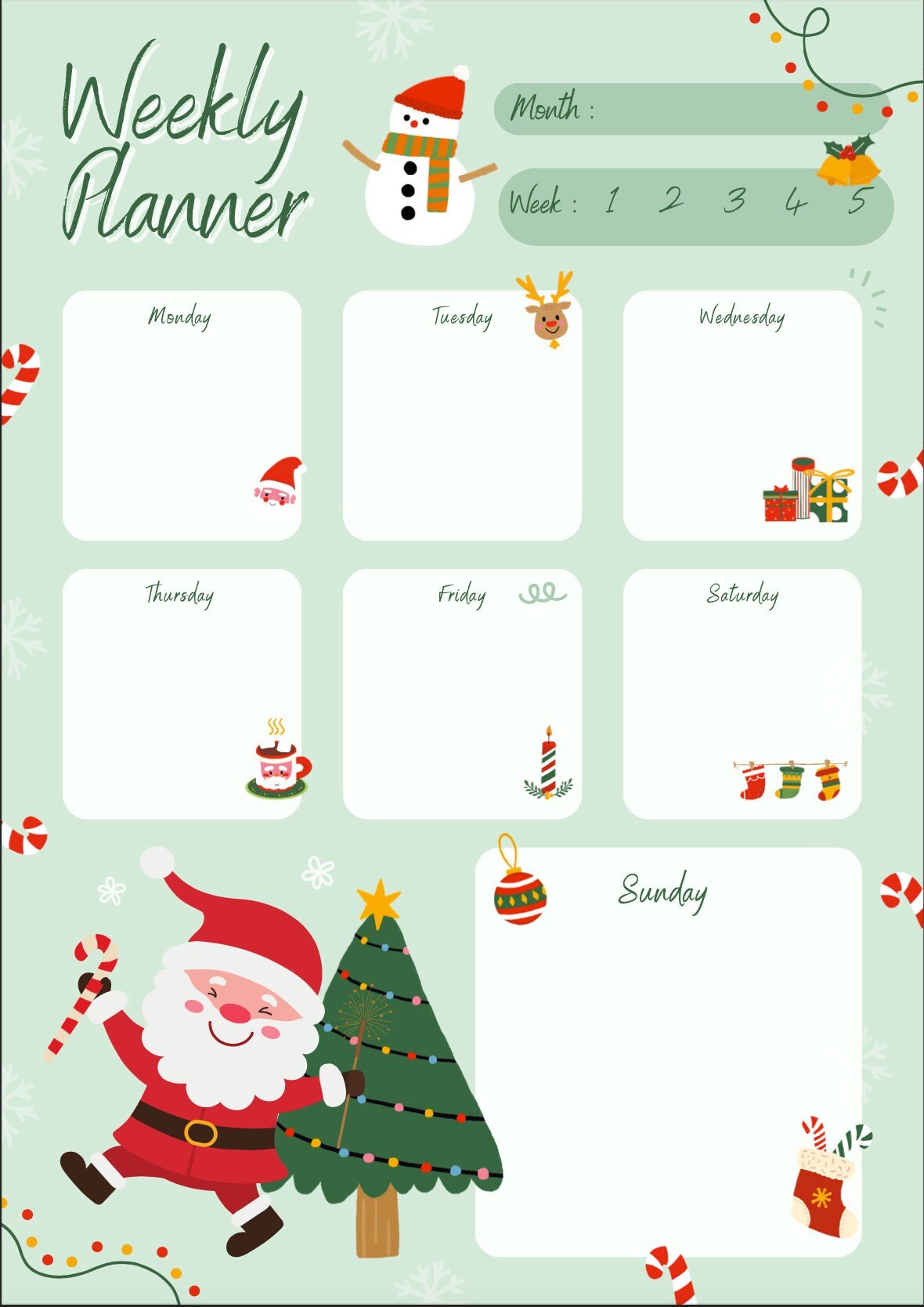 Blululi Versatile Weekly Planners - A4 digital download - Blululi