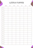 Blululi Versatile Weekly Planners - A4 digital download - Blululi