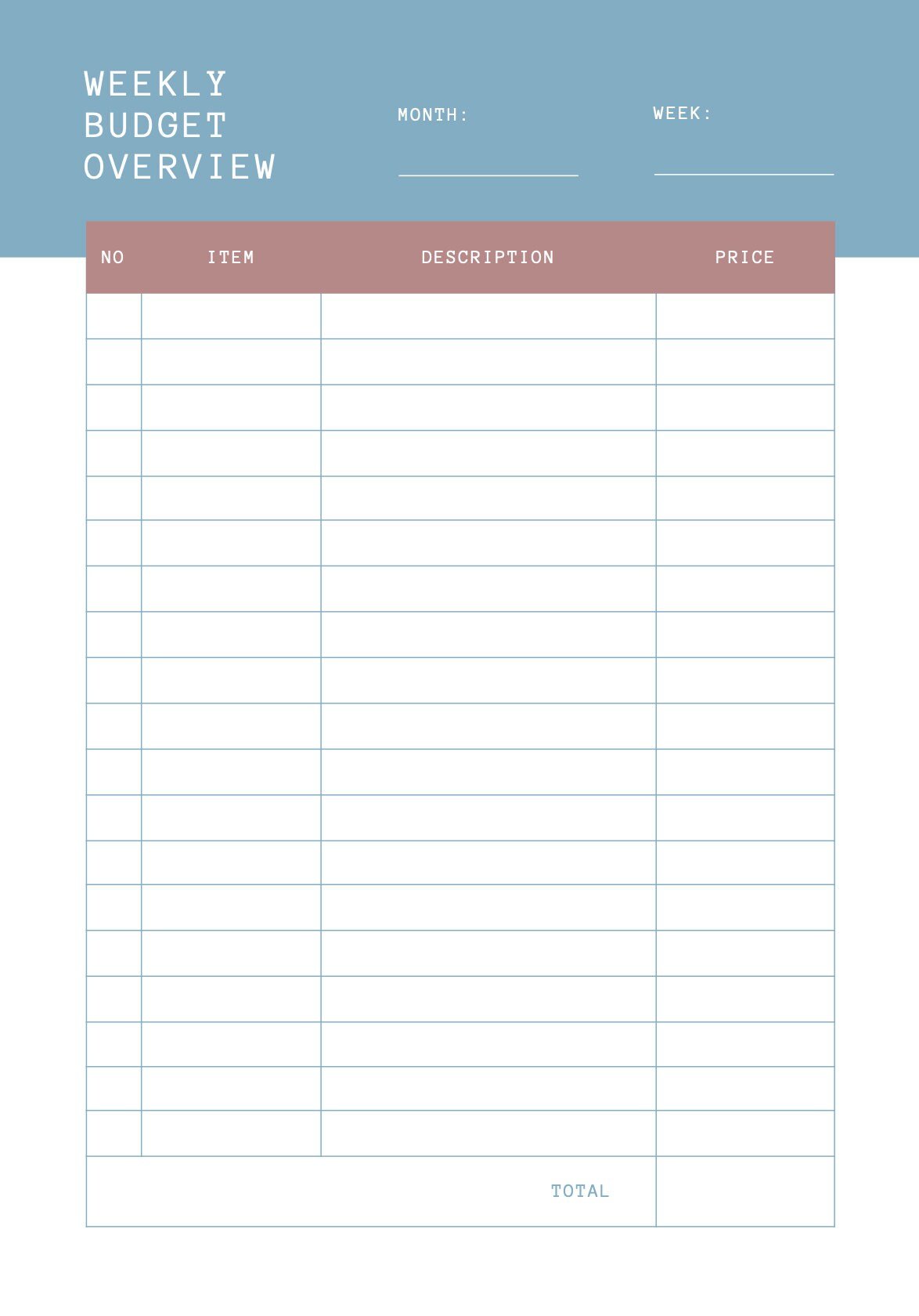 Blululi Versatile Weekly Planners - A4 digital download - Blululi