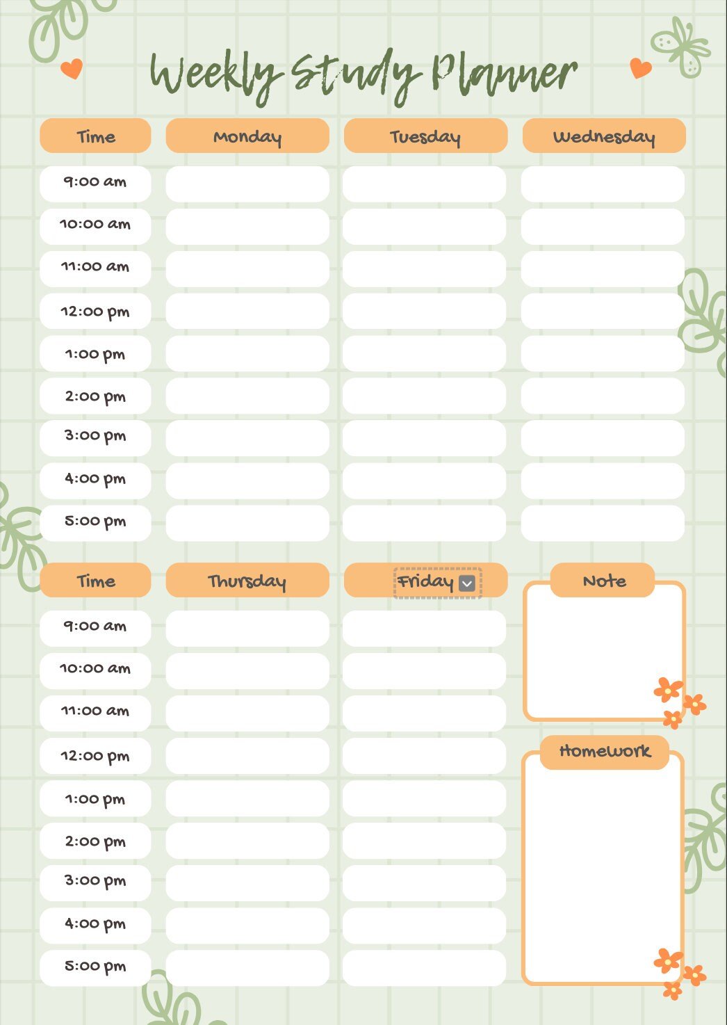 Blululi Versatile Weekly Planners - A4 digital download - Blululi