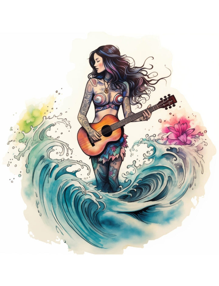 Blululi Watercolor Style Tattoos Designs Collection - Custom Tattoo Design digital download - Blululi