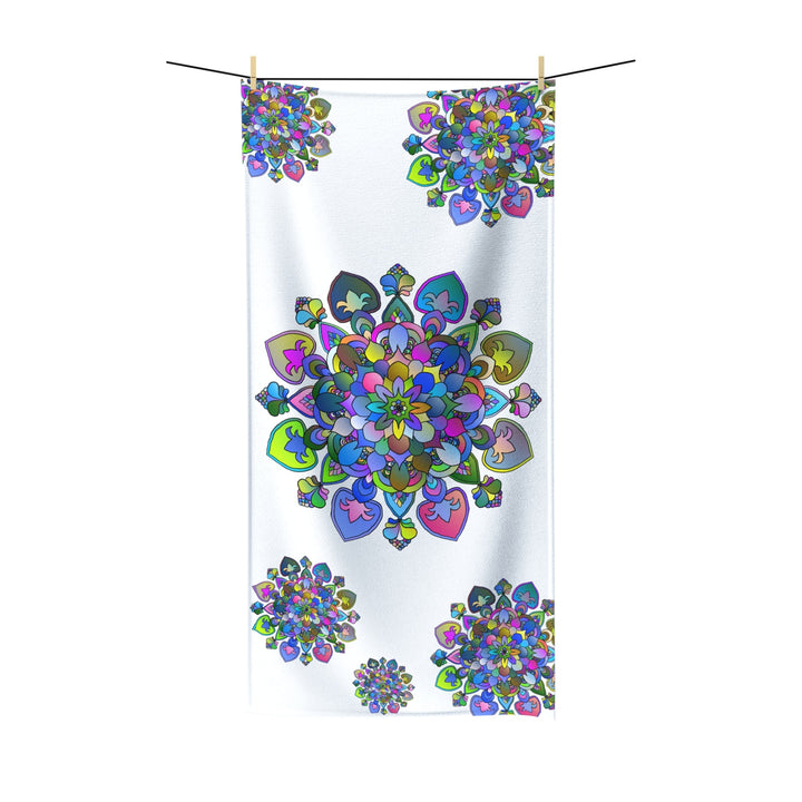 Bohemian Mandala Beach Towel - Colorful Floral Design Home Decor - Blululi