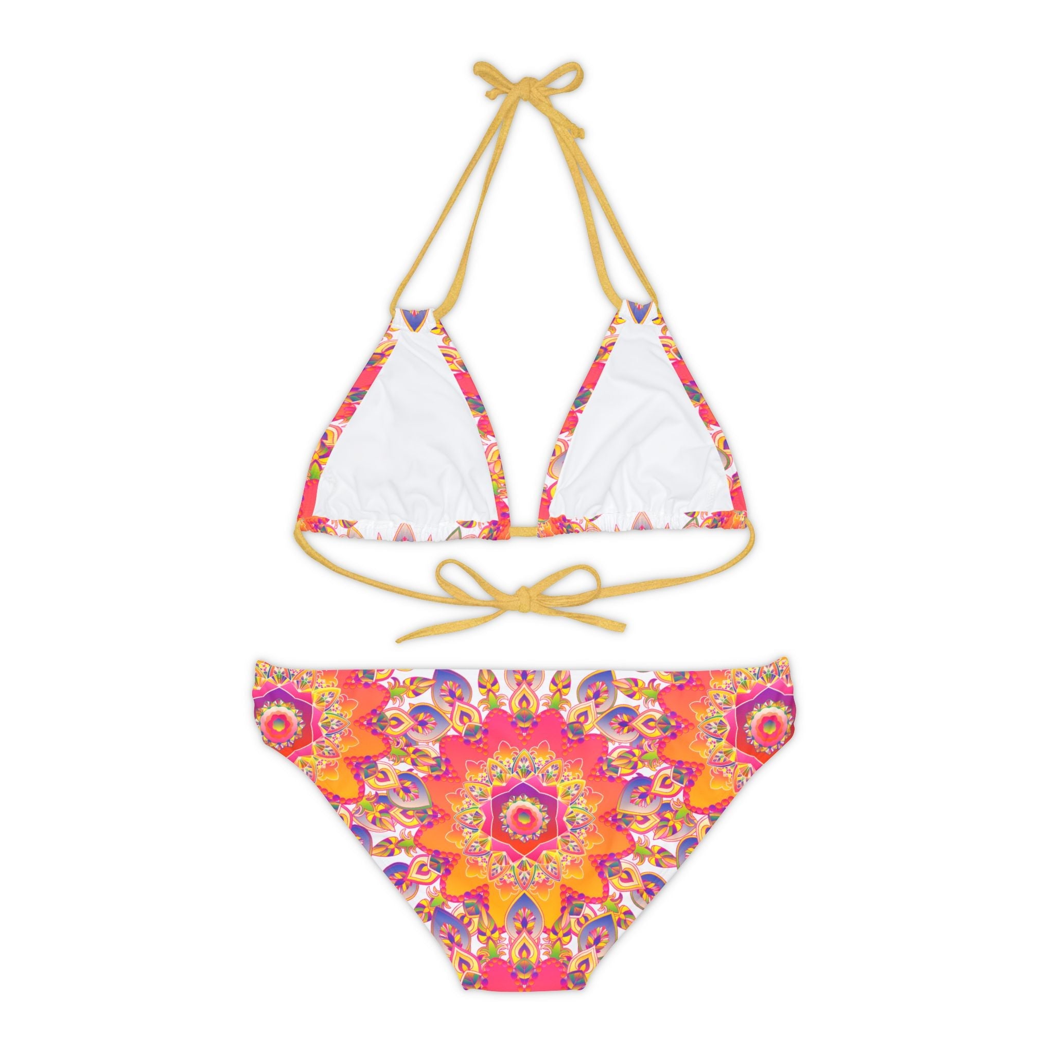 Bohemian Mandala Bikini Set - Colorful Beachwear All Over Prints - Blululi