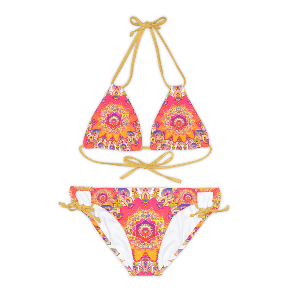 Bohemian Mandala Bikini Set - Colorful Beachwear All Over Prints - Blululi