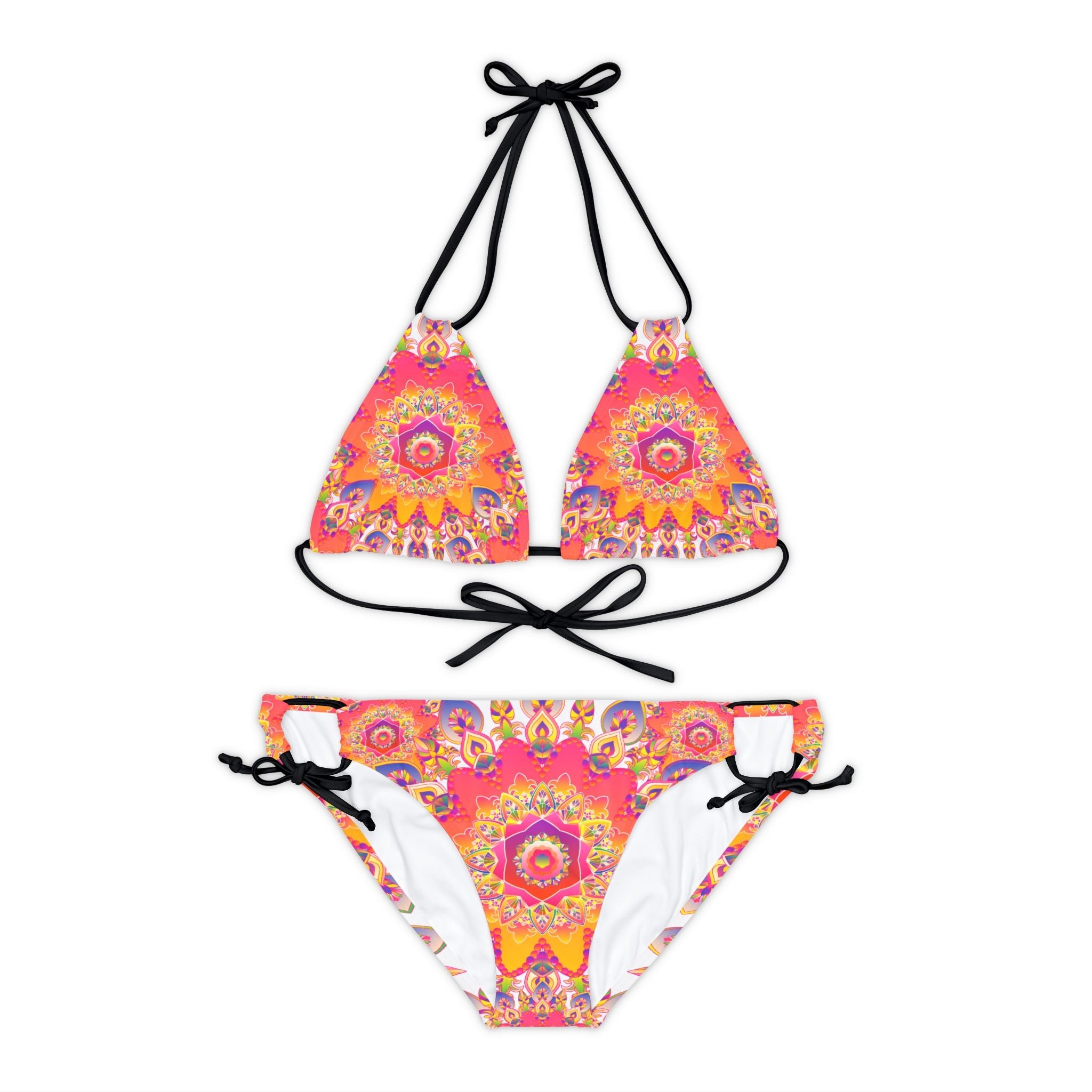 Bohemian Mandala Bikini Set - Colorful Beachwear All Over Prints - Blululi