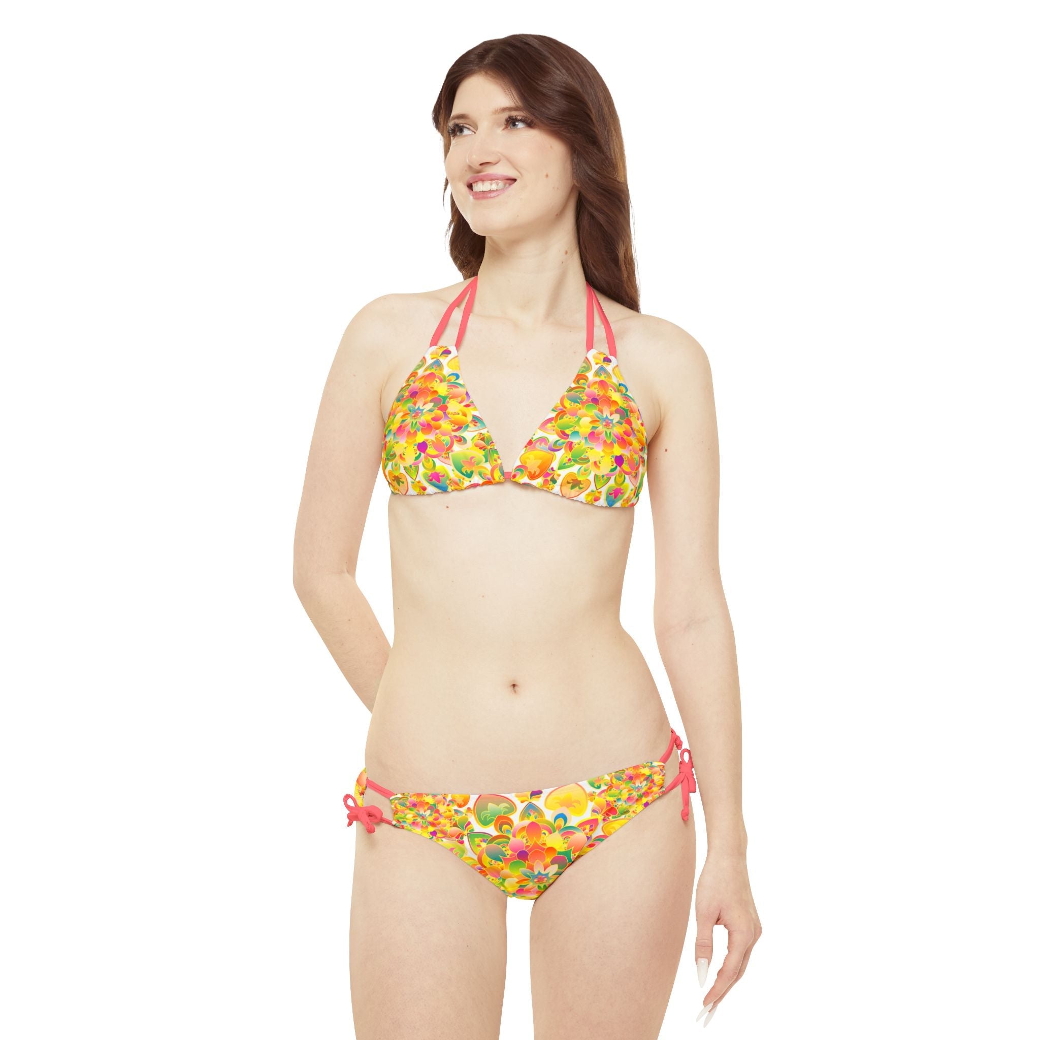 Bohemian Mandala Bikini Set - Colorful Beachwear All Over Prints - Blululi