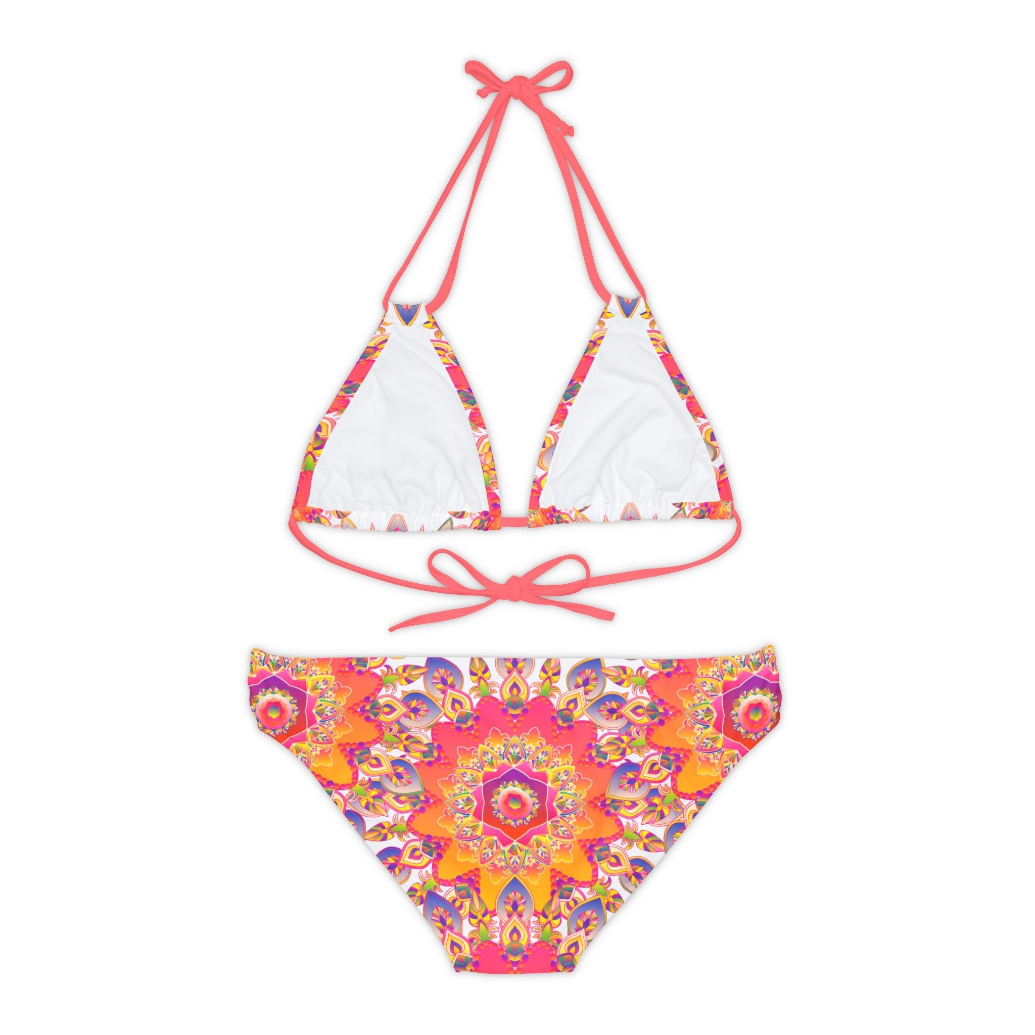 Bohemian Mandala Bikini Set - Colorful Beachwear All Over Prints - Blululi