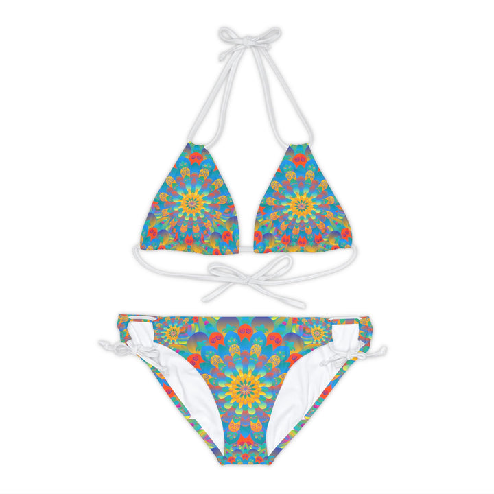 Bohemian Mandala Bikini Set - Colorful Beachwear All Over Prints - Blululi