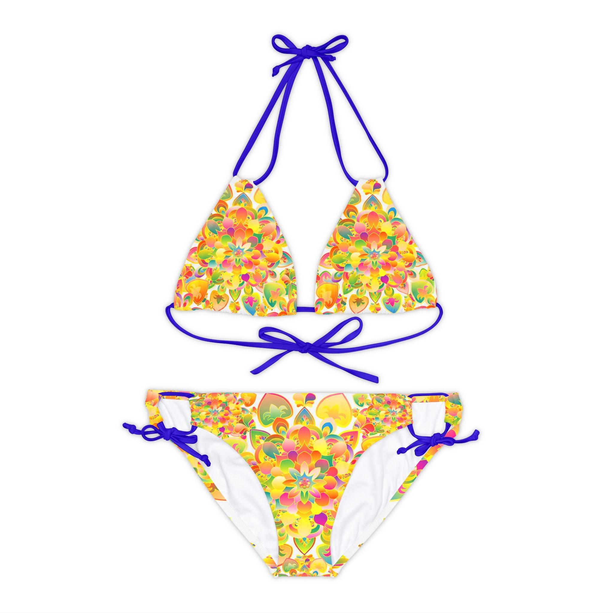 Bohemian Mandala Bikini Set - Colorful Beachwear All Over Prints - Blululi