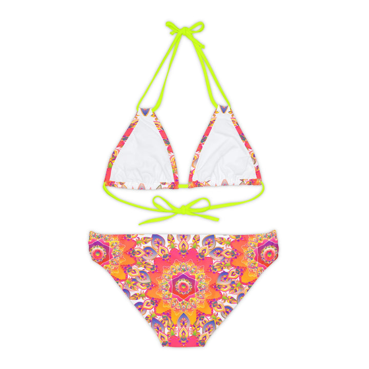 Bohemian Mandala Bikini Set - Colorful Beachwear All Over Prints - Blululi