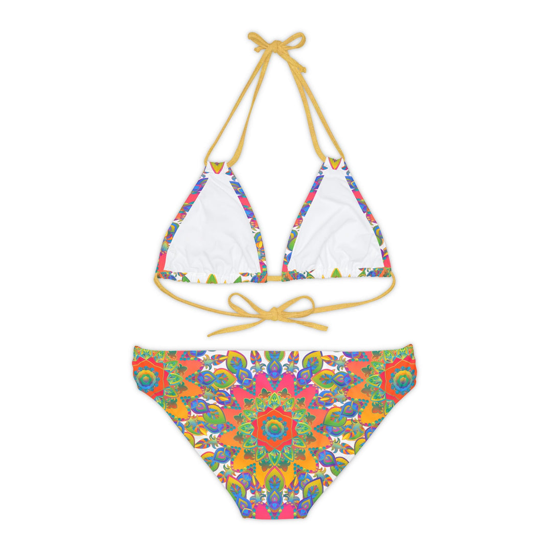 Bohemian Mandala Bikini Set - Colorful Hand Drawn Art All Over Prints - Blululi