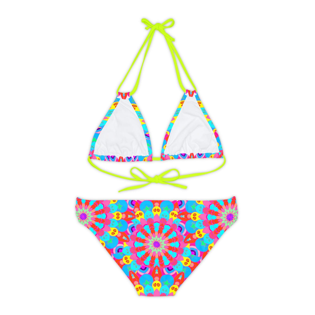 Bohemian Mandala Bikini Set - Colorful Hand Drawn Art All Over Prints - Blululi