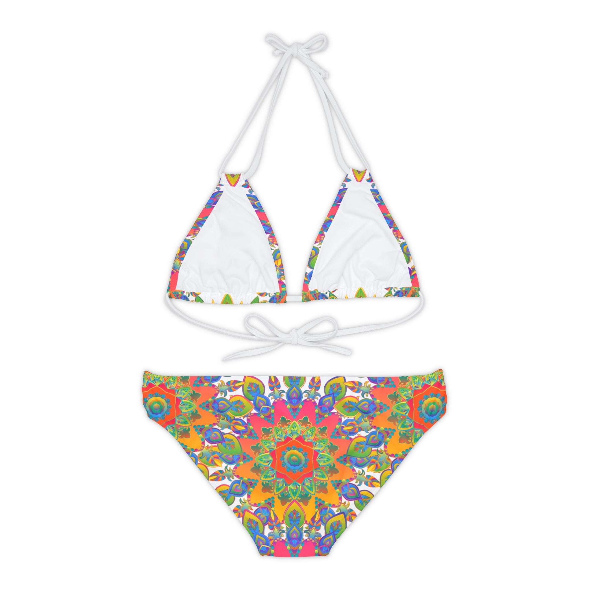 Bohemian Mandala Bikini Set - Colorful Hand Drawn Art All Over Prints - Blululi