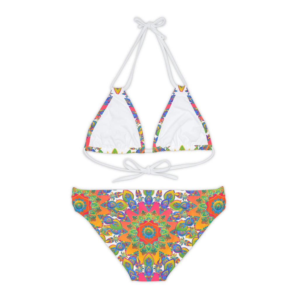 Bohemian Mandala Bikini Set - Colorful Hand Drawn Art All Over Prints - Blululi