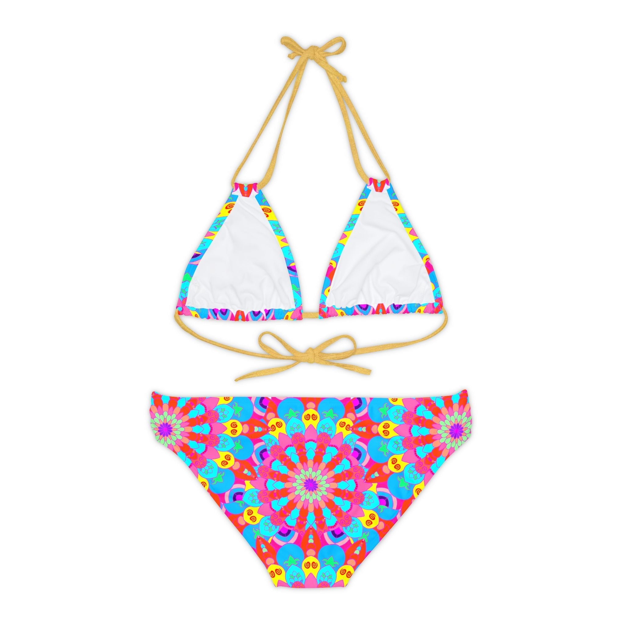 Bohemian Mandala Bikini Set - Colorful Hand Drawn Art All Over Prints - Blululi