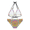 Bohemian Mandala Bikini Set - Colorful Hand Drawn Art All Over Prints - Blululi