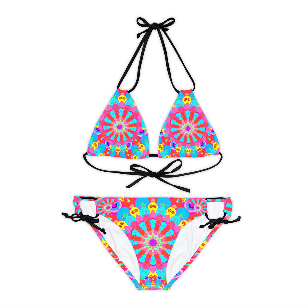 Bohemian Mandala Bikini Set - Colorful Hand Drawn Art All Over Prints - Blululi