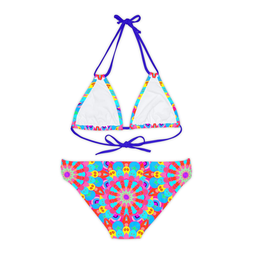 Bohemian Mandala Bikini Set - Colorful Hand Drawn Art All Over Prints - Blululi