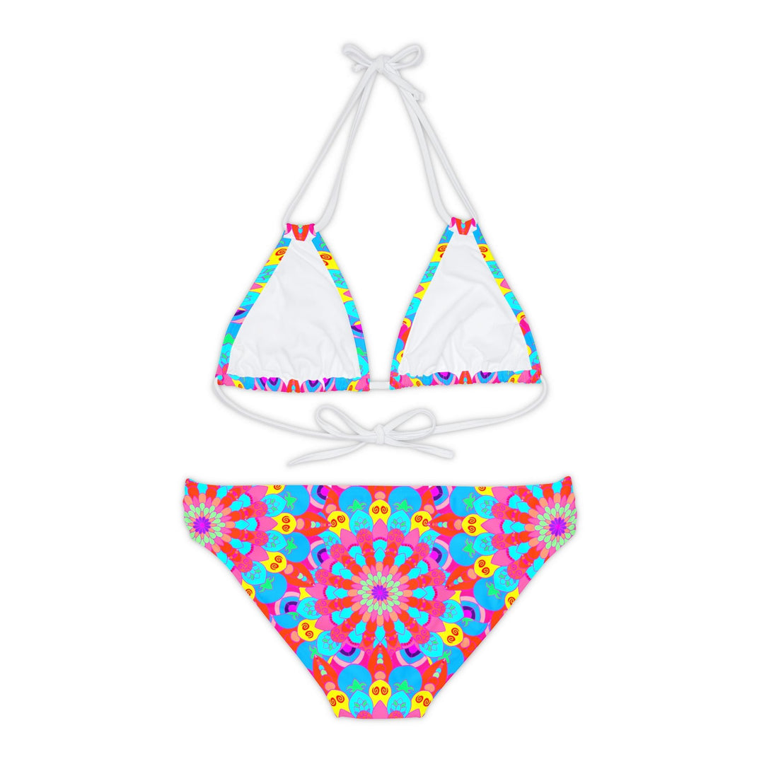 Bohemian Mandala Bikini Set - Colorful Hand Drawn Art All Over Prints - Blululi