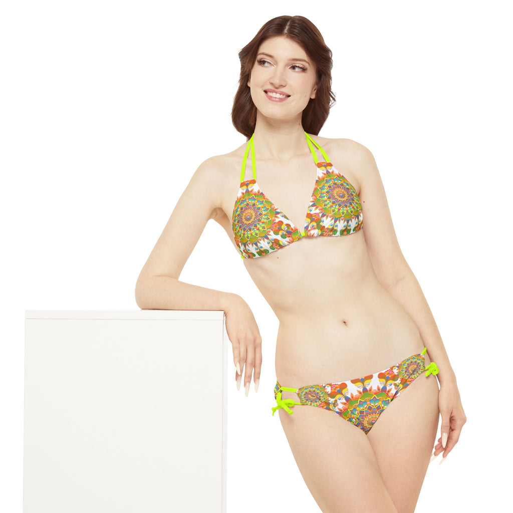 Bohemian Mandala Bikini Set - Colorful & Unique All Over Prints - Blululi