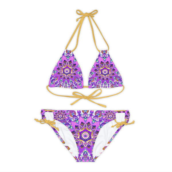 Bohemian Mandala Bikini Set - Hand Drawn Art All Over Prints - Blululi