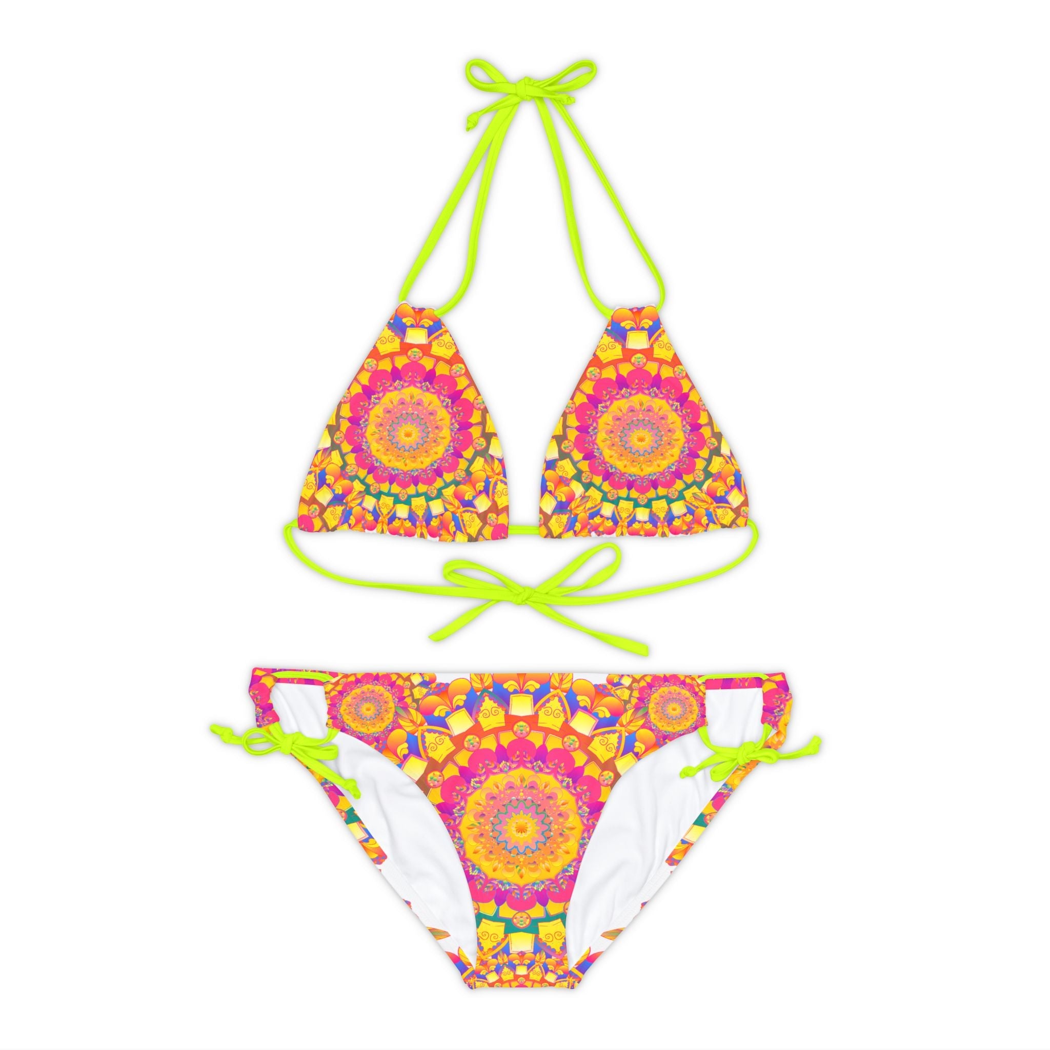 Bohemian Mandala Bikini Set - Hand Drawn Art All Over Prints - Blululi