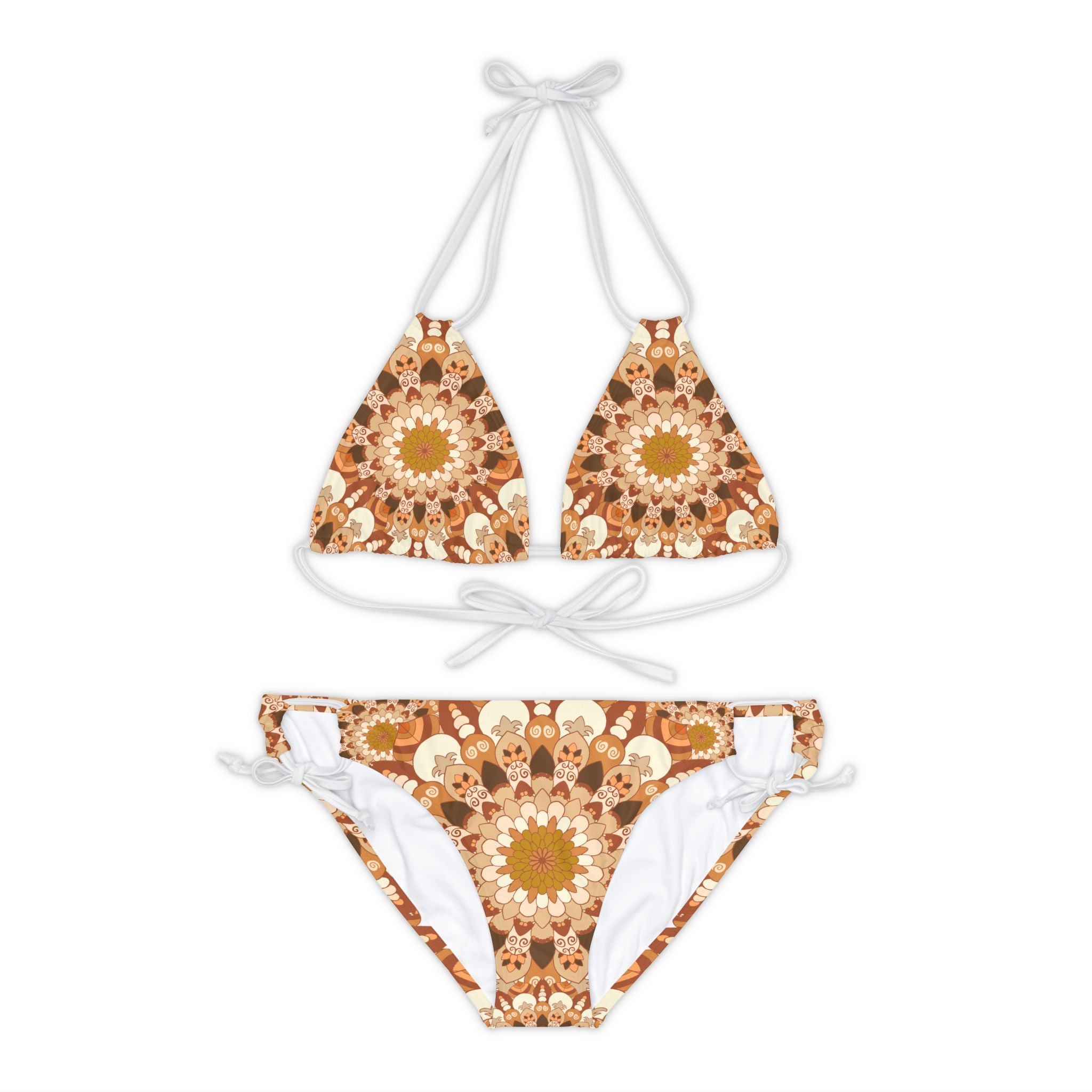 Bohemian Mandala Bikini Set - Hand Drawn Art All Over Prints - Blululi