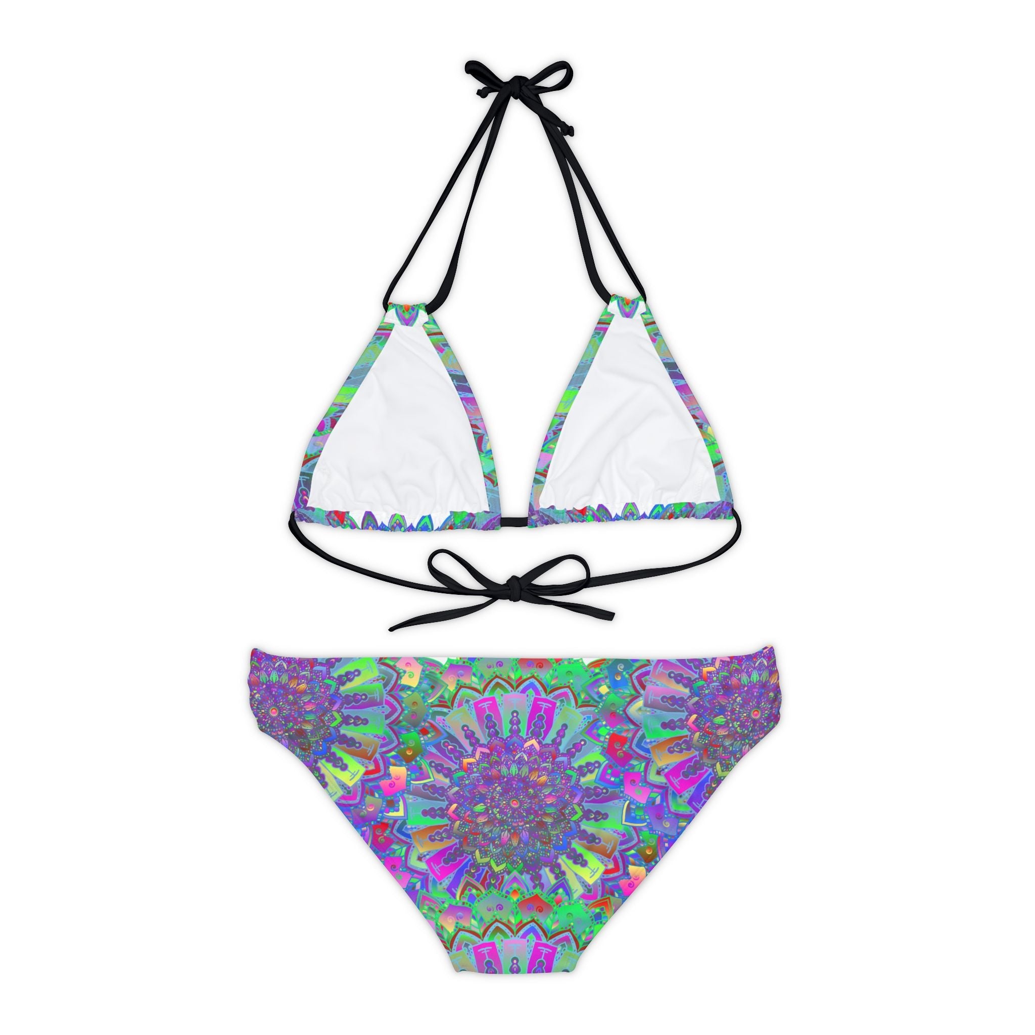 Bohemian Mandala Bikini Set - Hand Drawn Art All Over Prints - Blululi