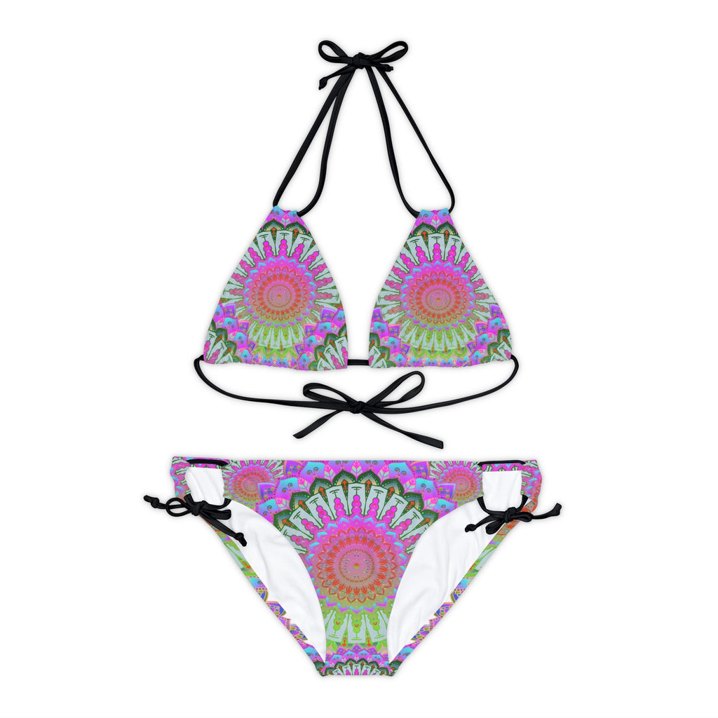 Bohemian Mandala Bikini Set - Hand Drawn Art All Over Prints - Blululi