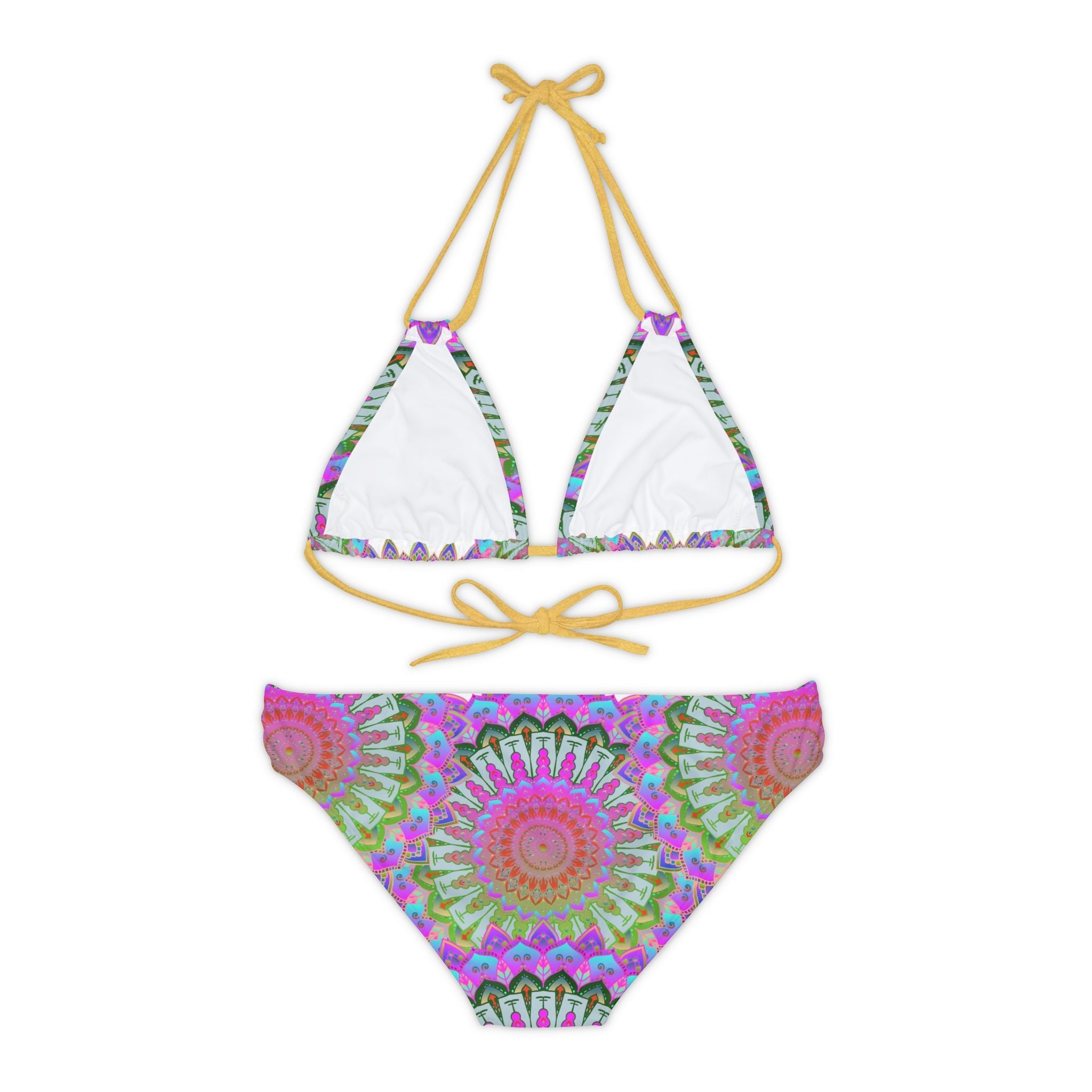 Bohemian Mandala Bikini Set - Hand Drawn Art All Over Prints - Blululi