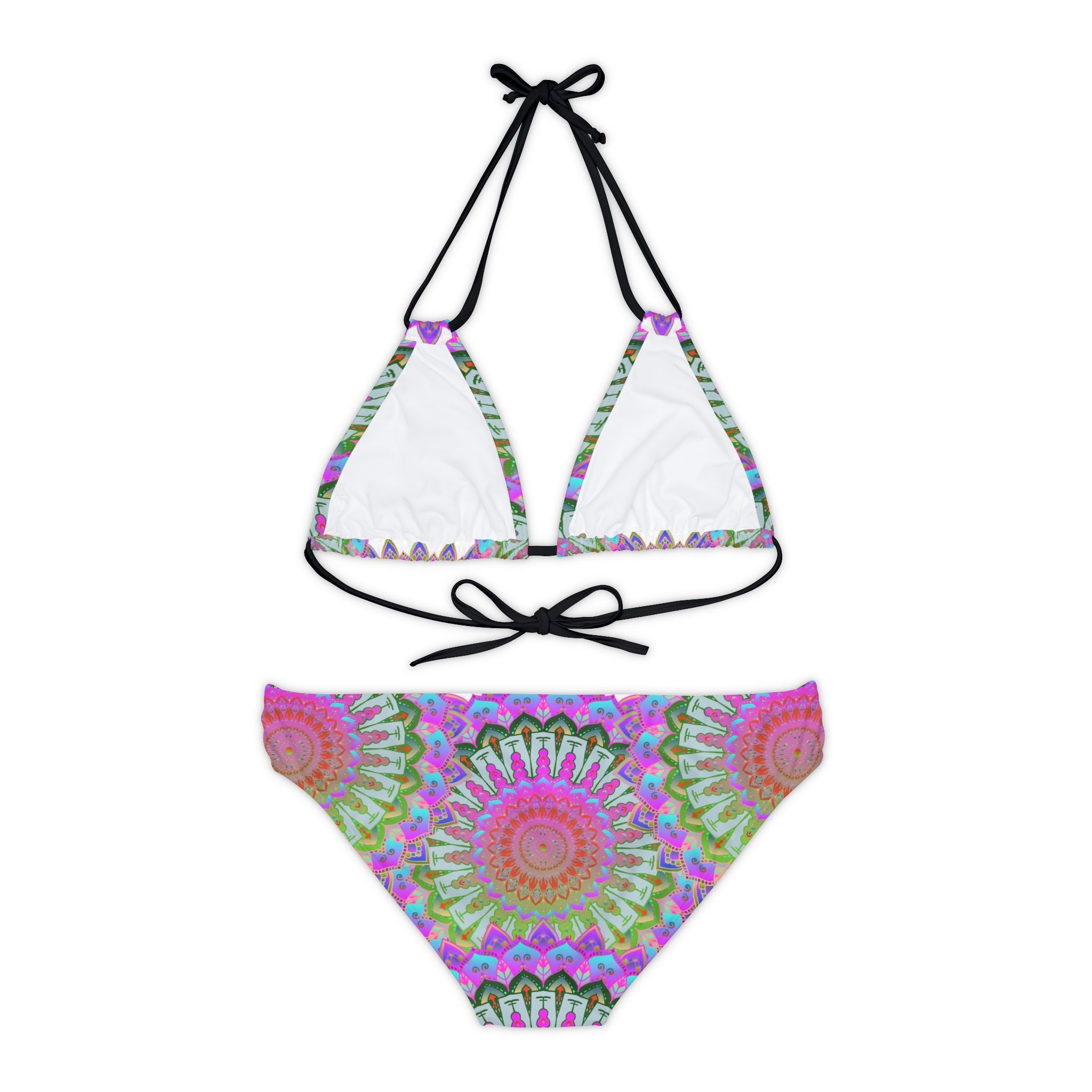 Bohemian Mandala Bikini Set - Hand Drawn Art All Over Prints - Blululi