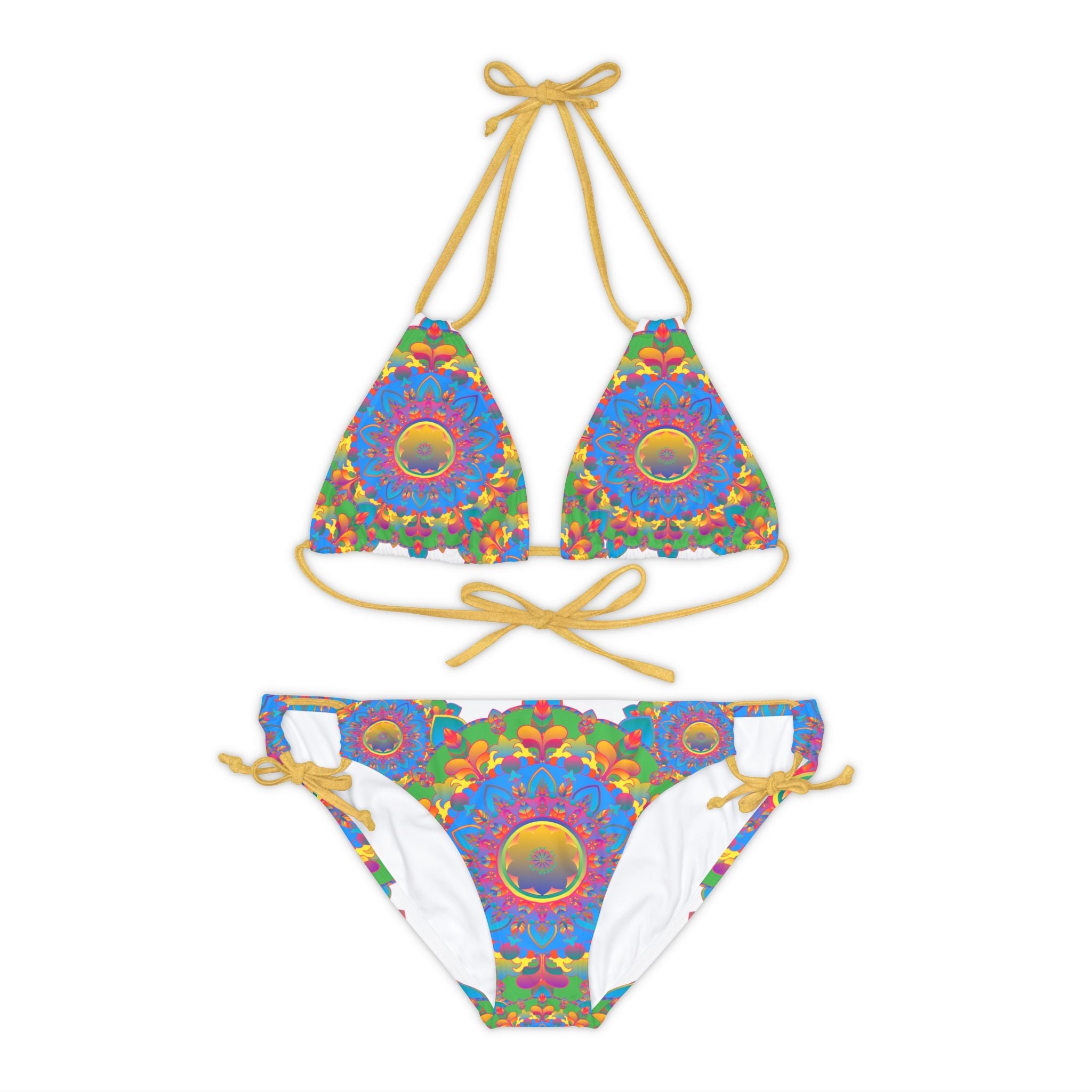 Bohemian Mandala Bikini Set - Hand Drawn Art All Over Prints - Blululi