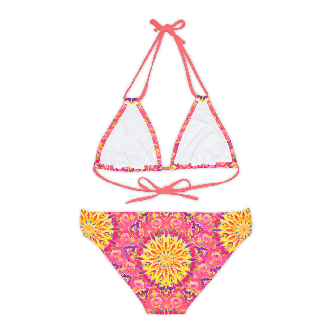 Bohemian Mandala Bikini Set - Pink, Yellow, Purple All Over Prints - Blululi