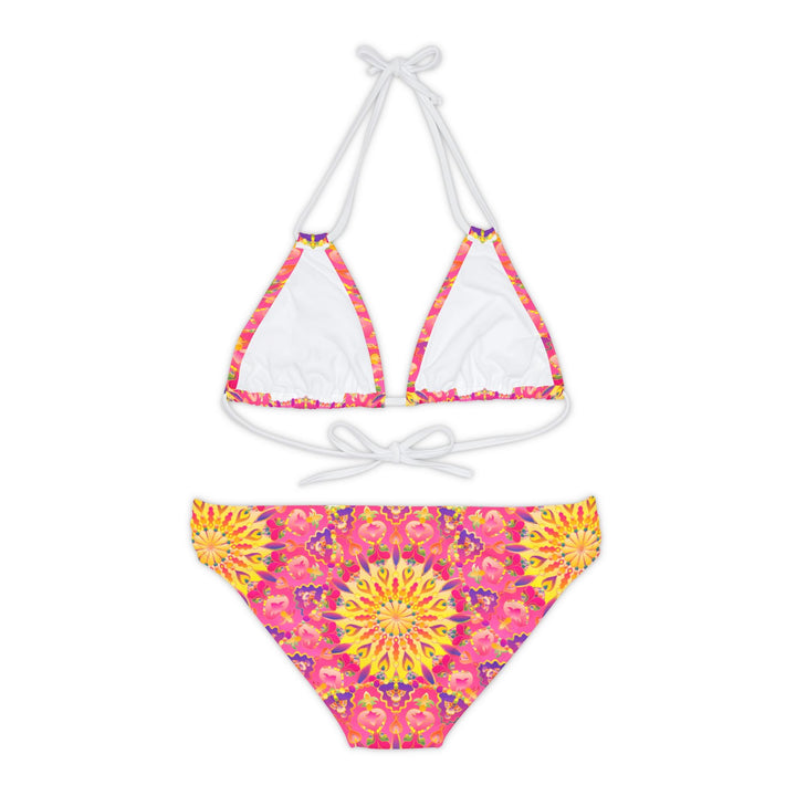 Bohemian Mandala Bikini Set - Pink, Yellow, Purple All Over Prints - Blululi