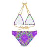 Bohemian Mandala Bikini Set - Purple Flower All Over Prints - Blululi