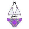 Bohemian Mandala Bikini Set - Purple Flower All Over Prints - Blululi