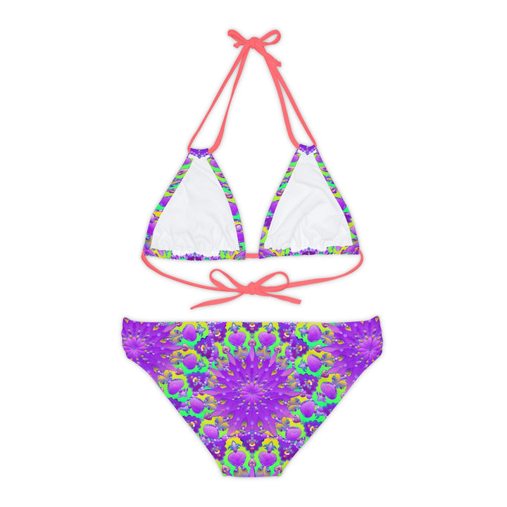 Bohemian Mandala Bikini Set - Purple Flower All Over Prints - Blululi