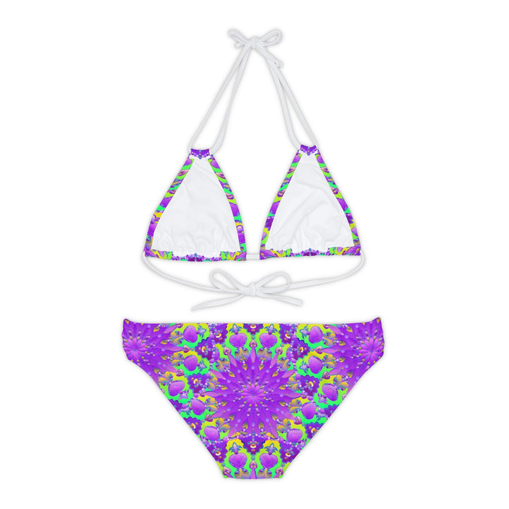 Bohemian Mandala Bikini Set - Purple Flower All Over Prints - Blululi