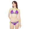 Bohemian Mandala Bikini Set - Purple Flower All Over Prints - Blululi