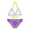 Bohemian Mandala Bikini Set - Purple Flower All Over Prints - Blululi