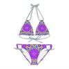 Bohemian Mandala Bikini Set - Purple Flower All Over Prints - Blululi