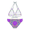 Bohemian Mandala Bikini Set - Purple Flower All Over Prints - Blululi