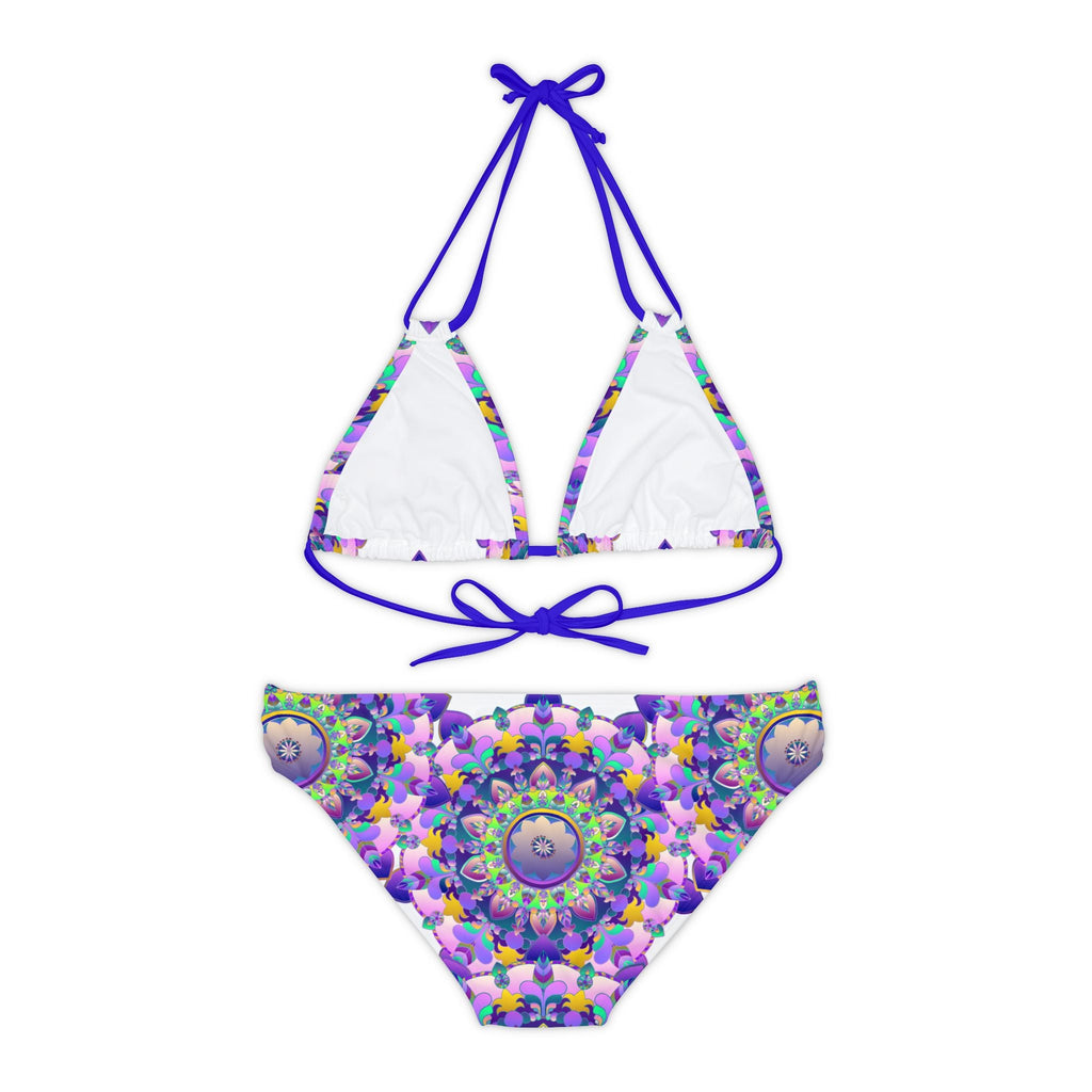 Bohemian Mandala Bikini Set - Purple & Pink All Over Prints - Blululi